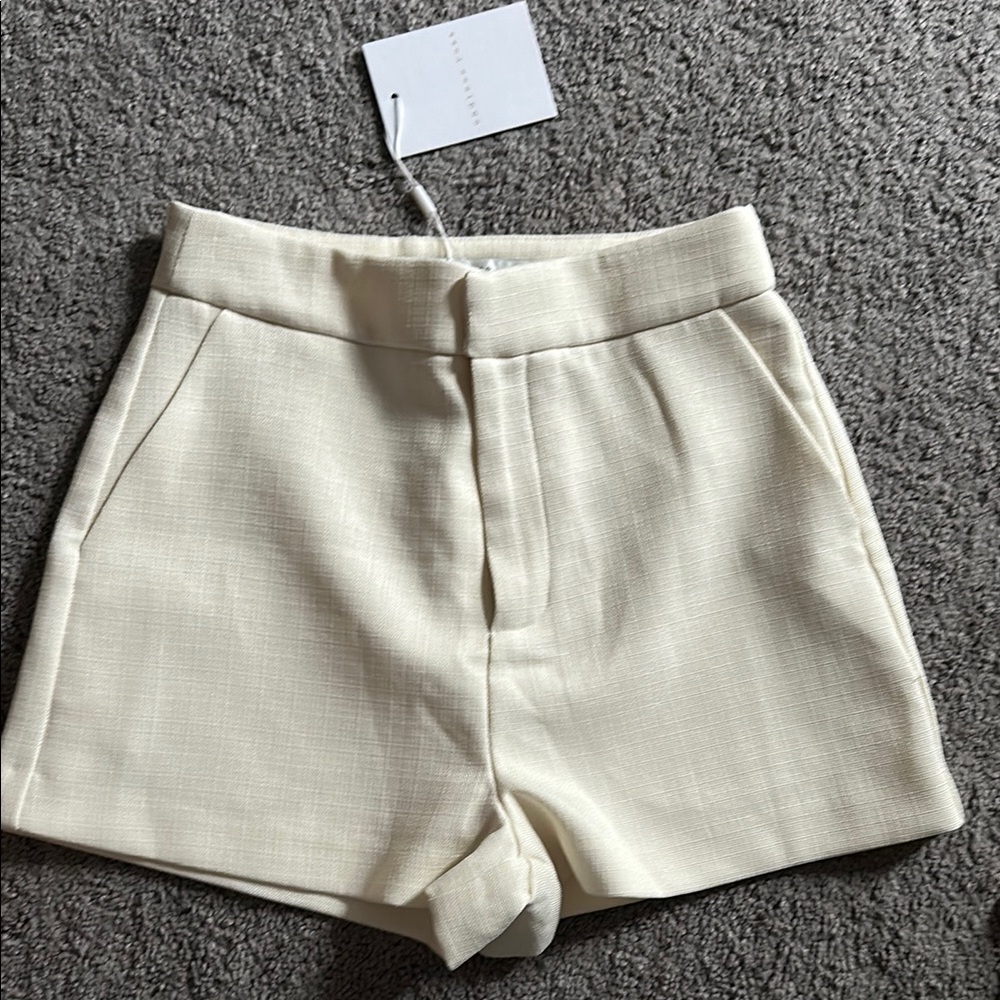 Endless Rose Cream High Waist Shorts